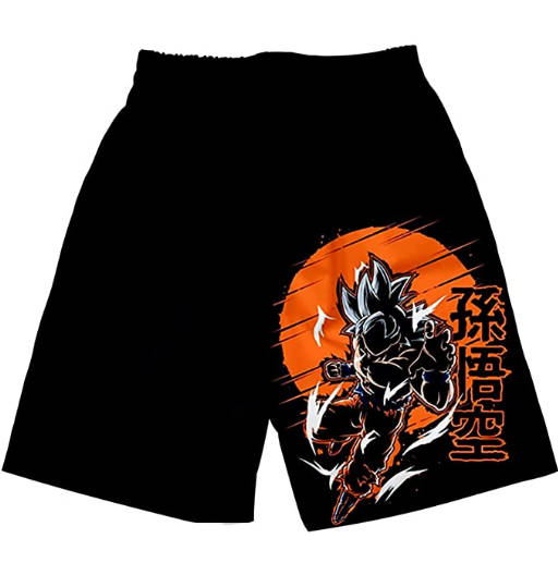 Son Goku Ultra Instinto | Mujer | Cortos | Deporte | Pantalones de Dragon Ball