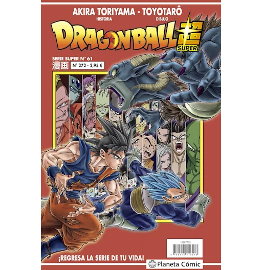 Dragon Ball 272 | Serie Super 61 | Manga Rústico | Mangas de Dragon Ball