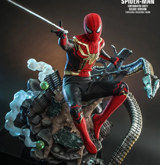 Spider-Man (Integrated Suit) | MMS 624 | Deluxe Version | Spider-Man: No Way Home | Hot Toys Marvel