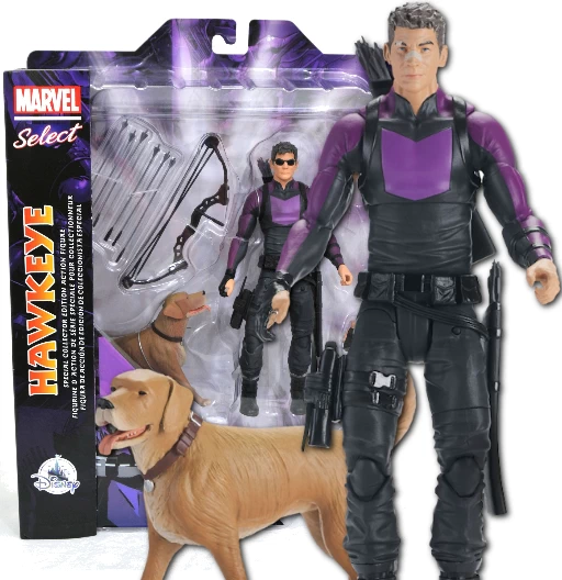 Hawkeye | Marvel Select | Exclusive Disney | Figura de Acción Articulada | Diamond Select Toys
