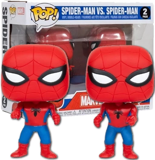 Spider-Man vs. Spider-Man | 2 Pack | Exclusive Entertainment Earth | Marvel Universe | Funko POP! Marvel