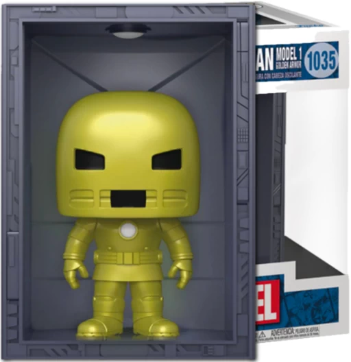 Hall of Armor: Iron Man Model 1 (Golden Armor) | 1035 | Exclusive PX | Marvel Universe | Funko POP! Marvel