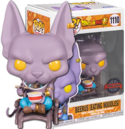 Beerus (Eating Noodles) | 1110 | Exclusive Hot Topic | DB Super | Funko PoP Animation