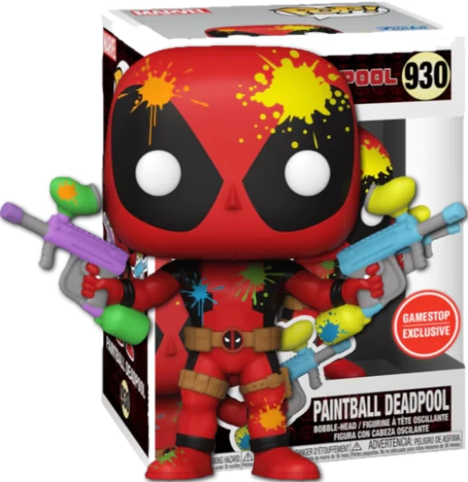 Paintball Deadpool | 930 | Exclusive Gamestop | Deadpool | Funko POP! Marvel