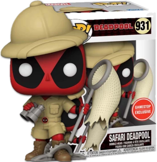 Safari Deadpool | 931 | Exclusive Gamestop | Deadpool | Funko POP! Marvel