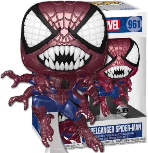 Doppelganger Spider-Man | 961 | Metallic | Exclusive L.A. Comic Con 2021 | Marvel Universe | Funko POP! Marvel