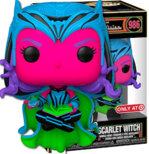 Scarlet Witch | 986 | Exclusive Target | Black Light | (UCM) Wandavision | Funko POP! Marvel