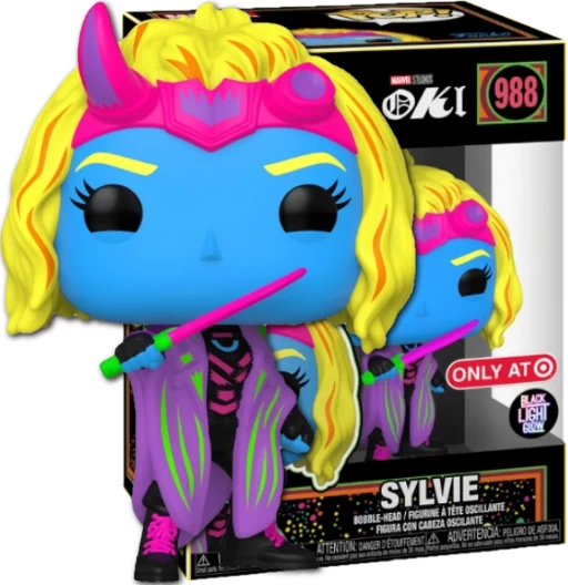 Sylvie | 988 | Exclusive Target | Black Light | (UCM) Loki | Funko POP! Marvel