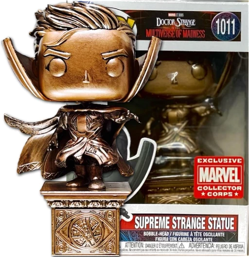 Supreme Strange Statue | 1011 | Exclusive Collector Corps | (UCM) Doctor Strange in the Multiverse of Madness | Funko POP! Marvel