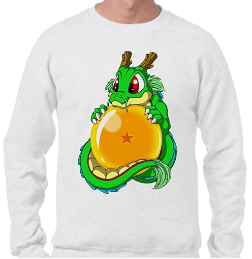 Baby Shenron | Hombre | Sin capucha | Varias Tallas | Sudaderas de Dragon Ball