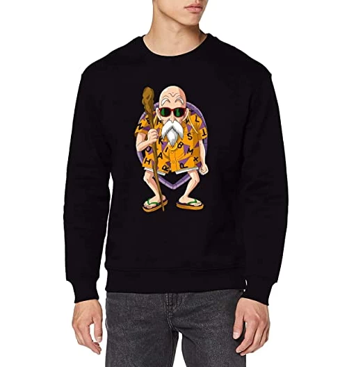 Master Roshi | Hombre | Sin capucha | Varias Tallas | Sudaderas de Dragon Ball