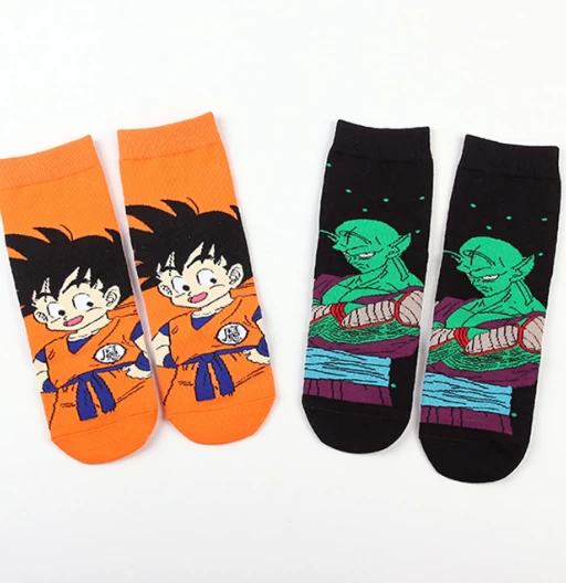 Kid Gohan y Piccolo | Calcetines de Tobillo | Invierno | Calcetines y Medias de Dragon Ball