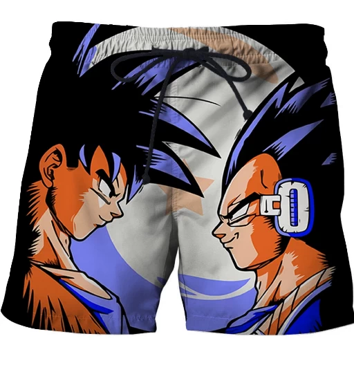 Goku vs Vegeta | Calzonas | Pantalón Corto | Hombre | Bañadores de Dragon Ball