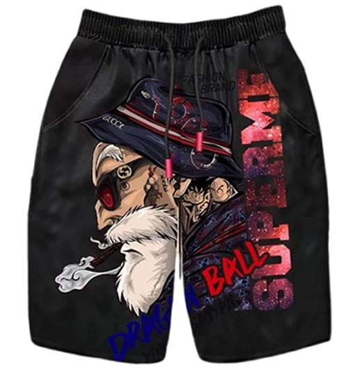 Master Roshi | Calzonas | Pantalón Corto | Hombre | Bañadores de Dragon Ball