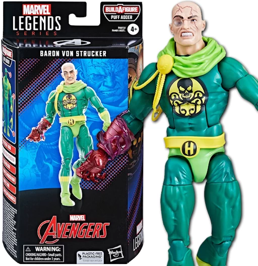 Baron Von Strucker | BAF Puff Adder | Avengers | Hasbro 2023 | Marvel Legends