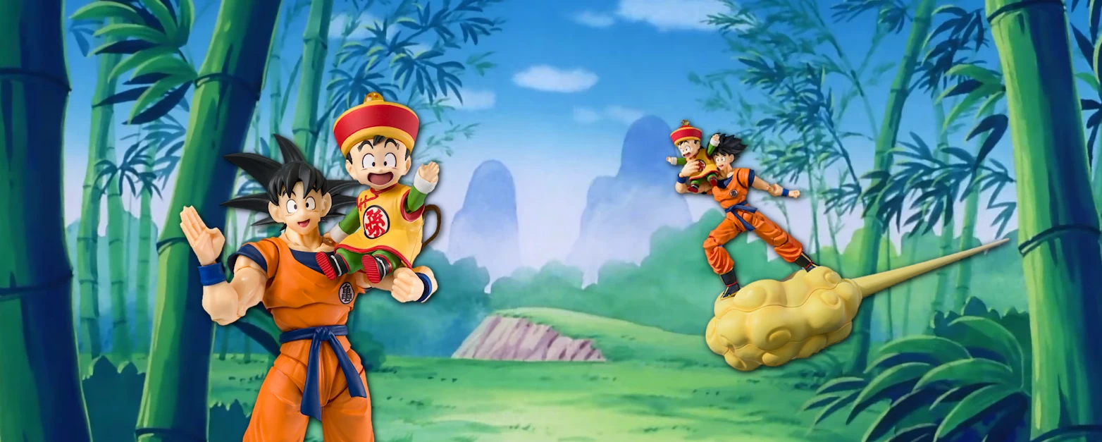 Son Goku & Son Gohan ‘Kid’ & Kintoun | S.H. Figuarts | Dragon Ball Z | Exclusive Edition 2024